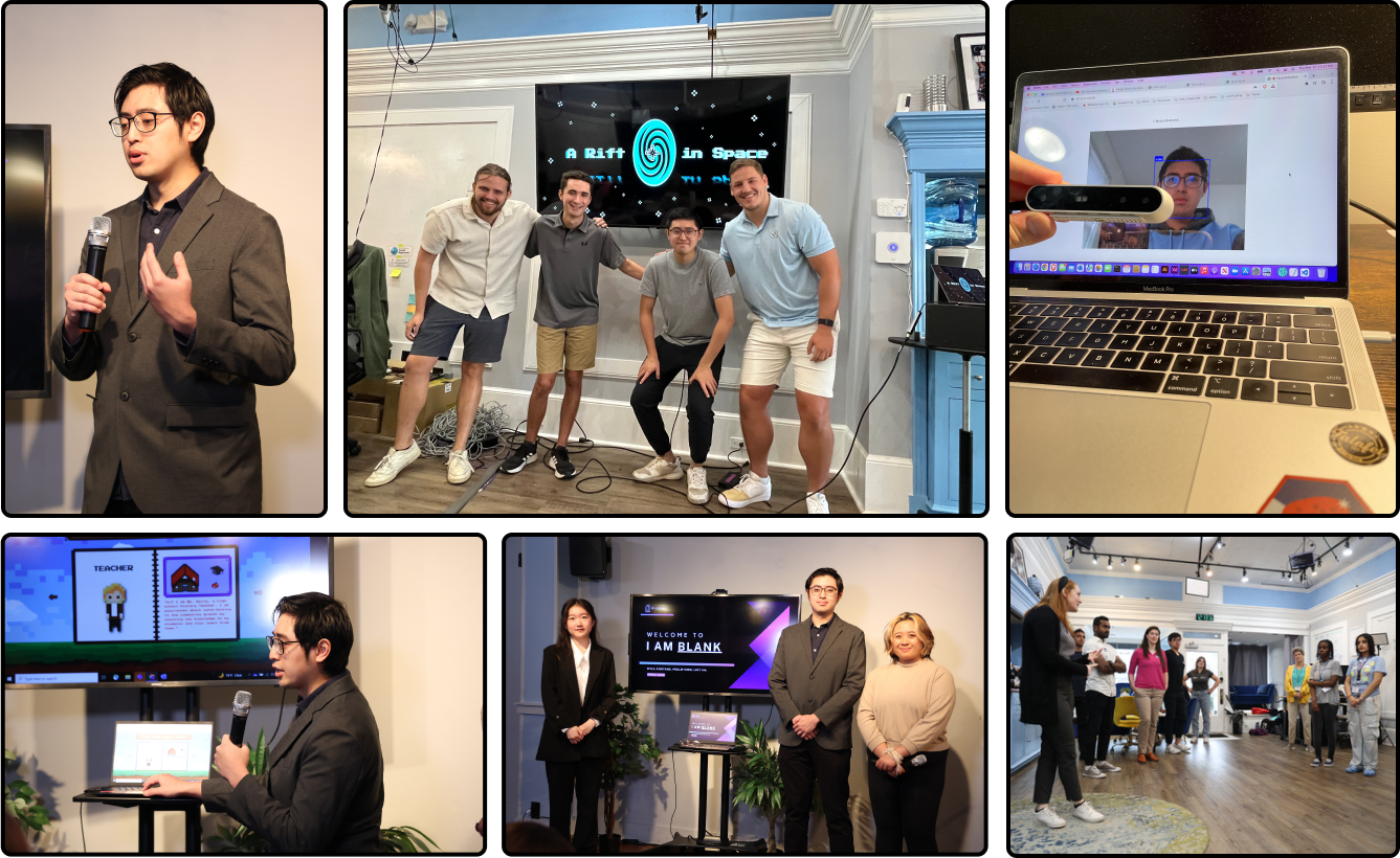 Fig. 2: Photos of my work on the projects and tours at the lab