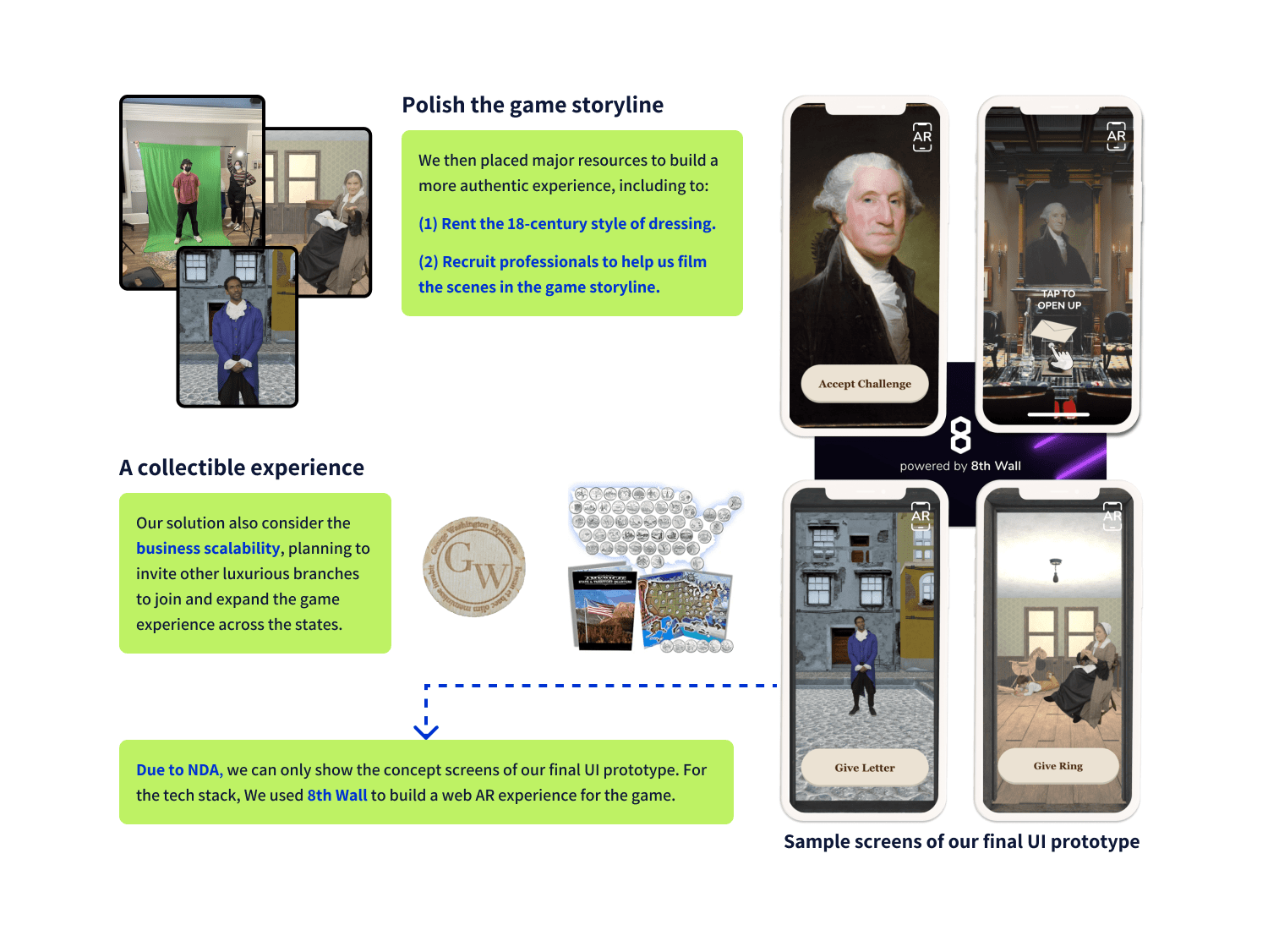 We polished the game experience through professional media production and added the business value propositions.