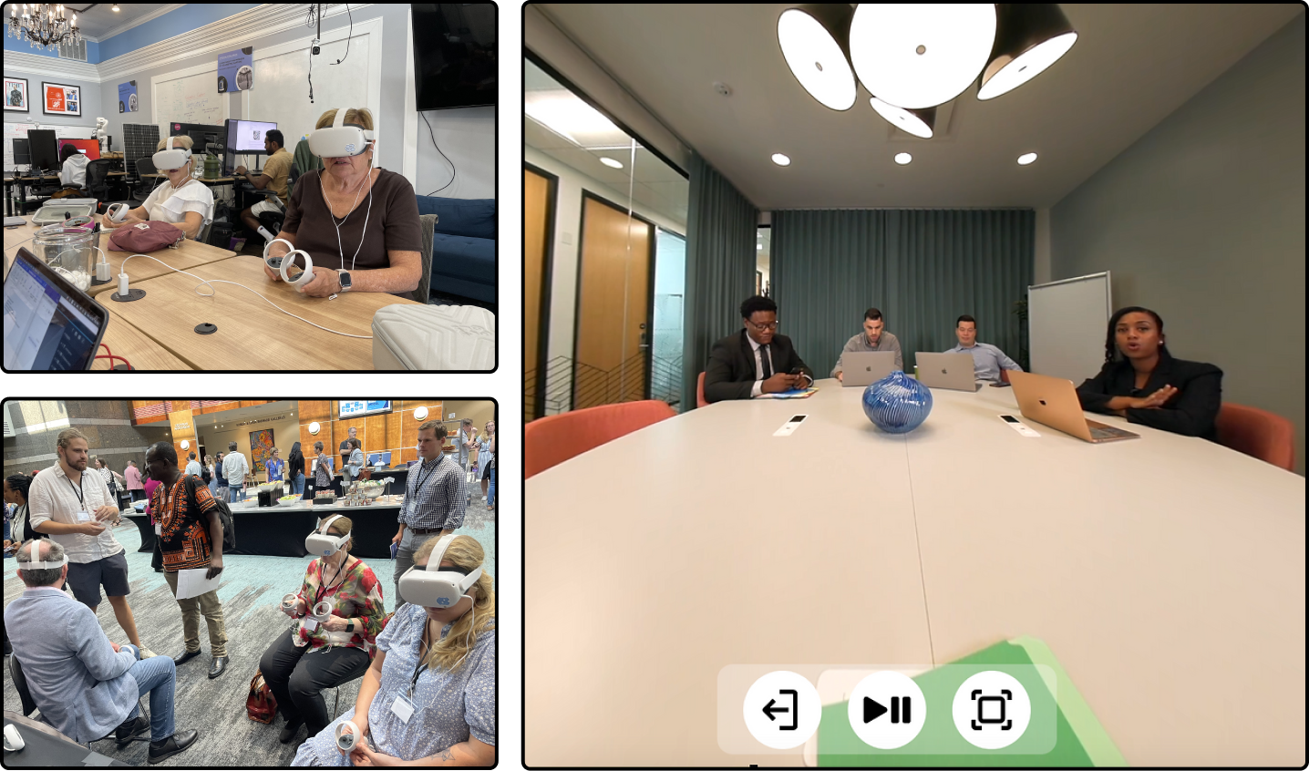 Fig. 3: The screenshot example of the project with our demo and user testing sessions